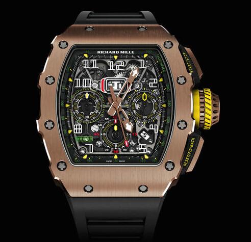 Richard Mille Replica Watch RM 11-03 Gold RM 011 AUTOMATIC FLYBACK CHRONOGRAPH